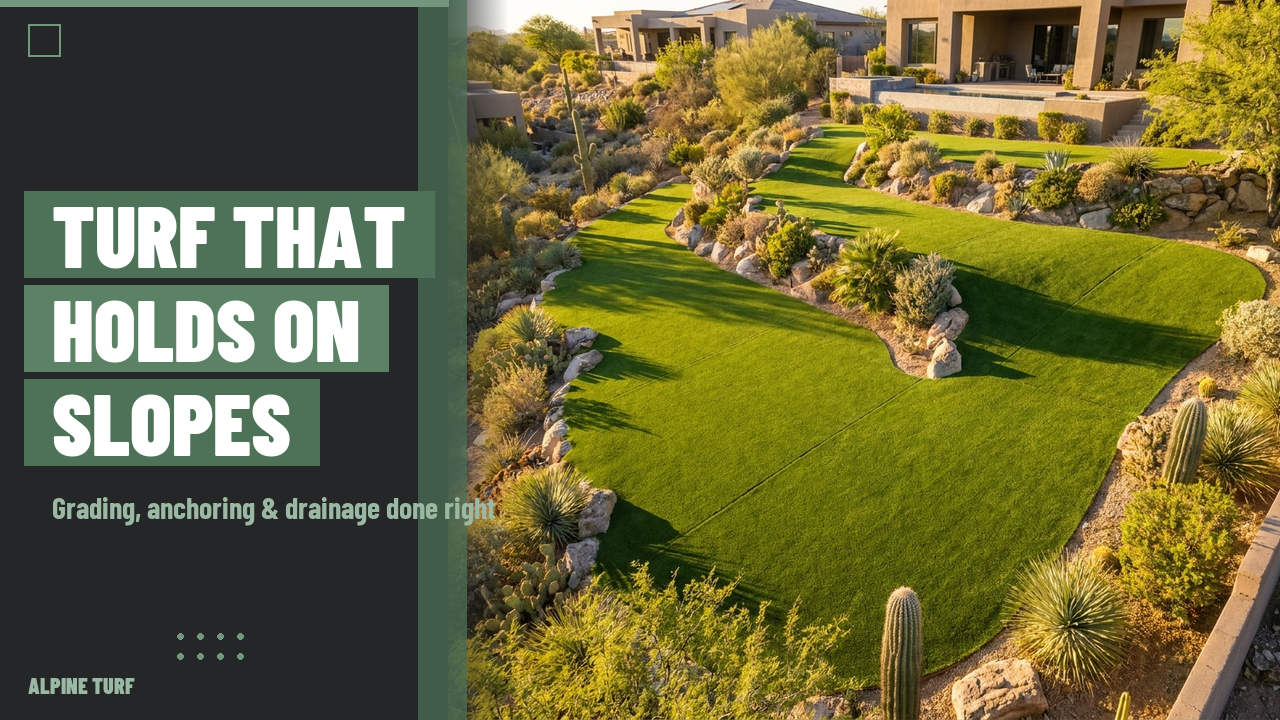 Artificial Turf on Slopes Arizona: Grading & Anchoring Guide