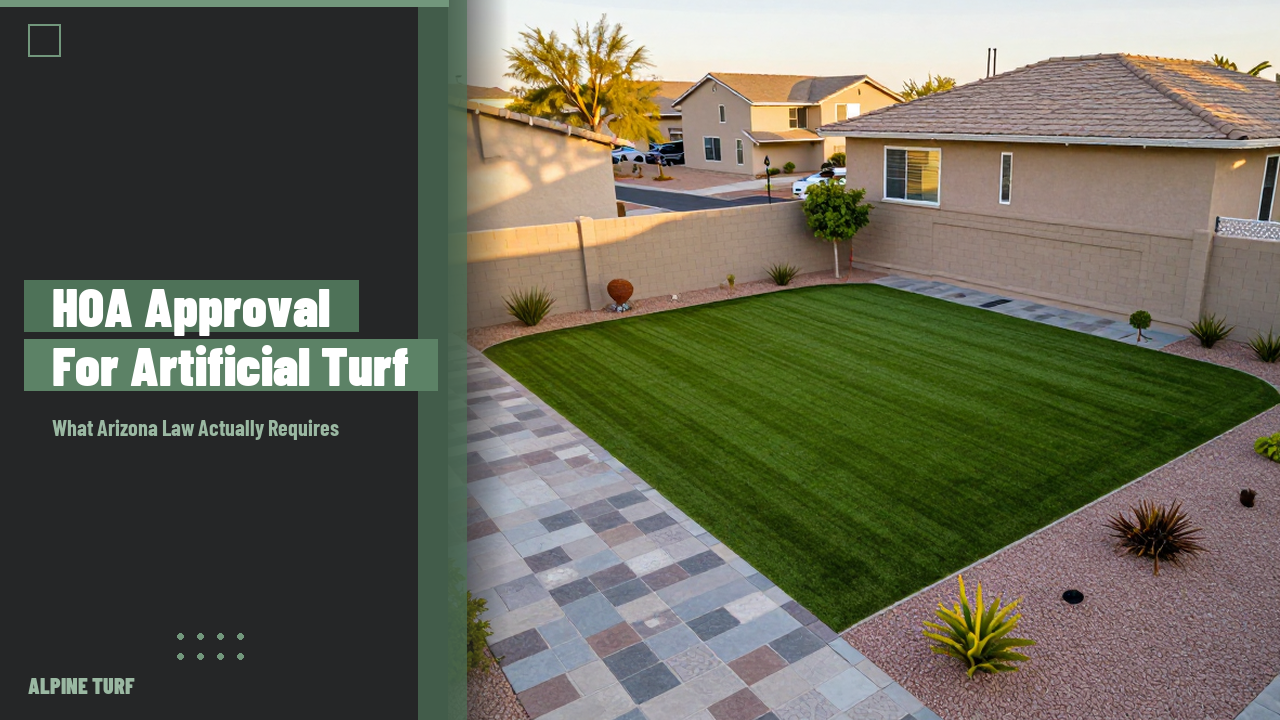 HOA Approval for Artificial Turf Arizona: What the Law Actually Requires