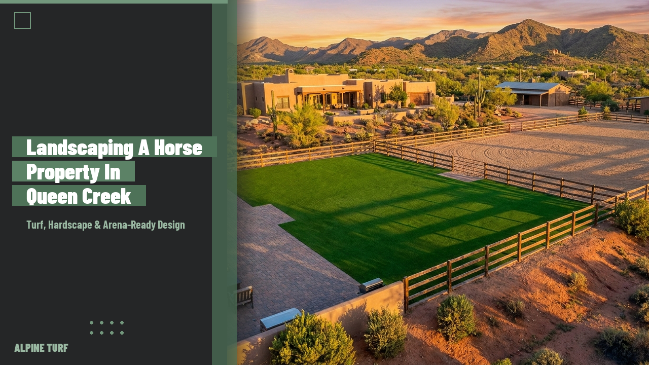 Horse Property Landscaping Queen Creek: Turf, Fencing & Drainage