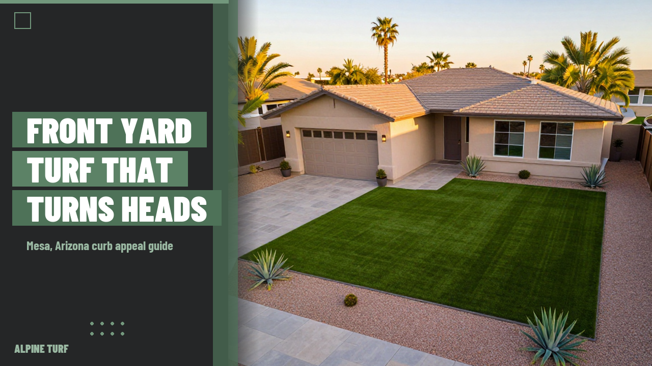Front Yard Artificial Grass Curb Appeal Mesa AZ Guide